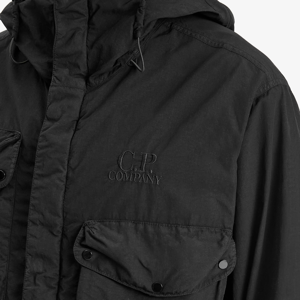 CP Company Men's Flatt Nylon Goggle Jacket Black